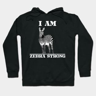 Ehlers Danlos Rare Disease Awareness I Am Zebra Strong Hoodie